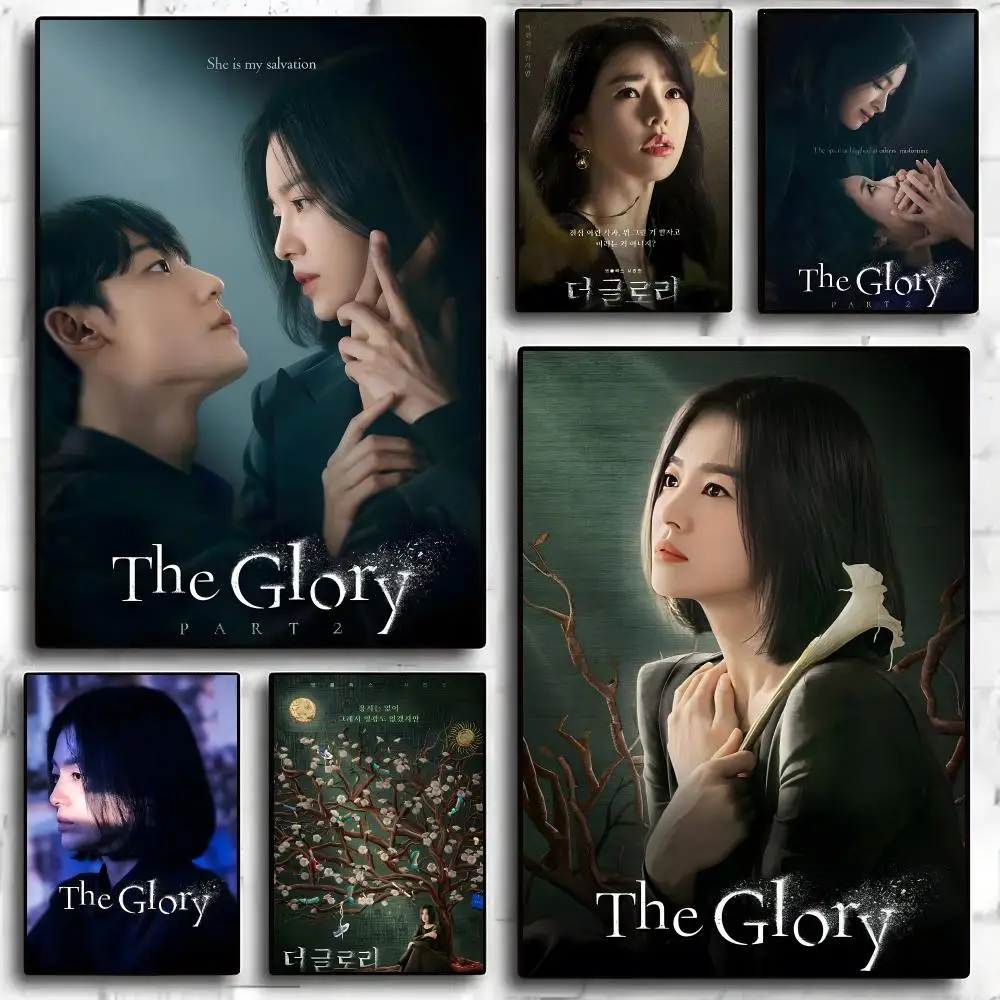 The Glory TV Series Korean Drama Poster Self-adhesive Advanced Aesthetic Printing Paper Wall Art for Living Room Home Decor