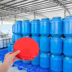 2 Pcs Ton Barrel Cover Water Tote Tank Lid for Ibc Liquid Storage Plastic Equipment