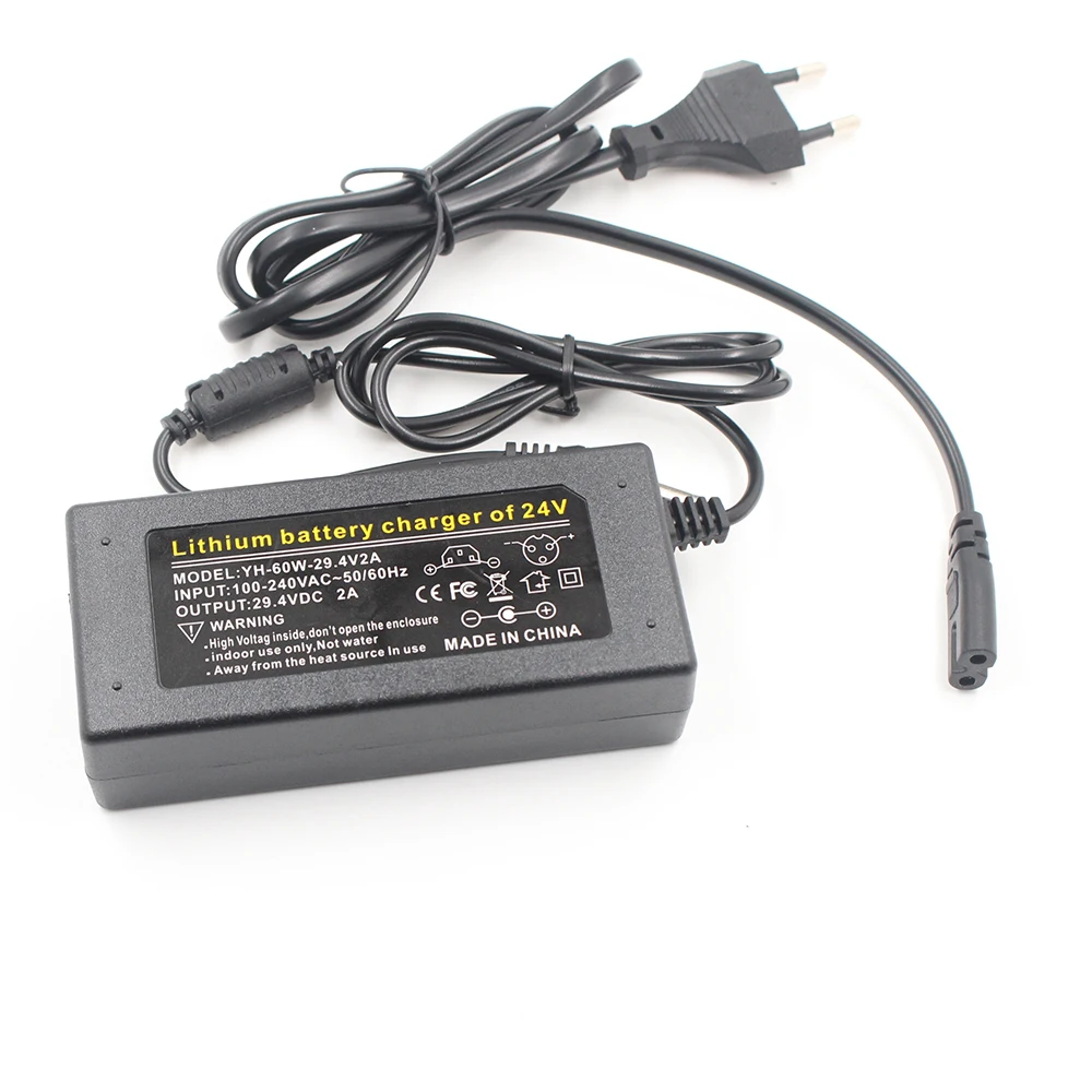 29V2A 7 Series 18650 Lithium Battery Charger 29.4V 2A Charger 24 V Standard Battery Pack Charger Electric Bike G12 3P