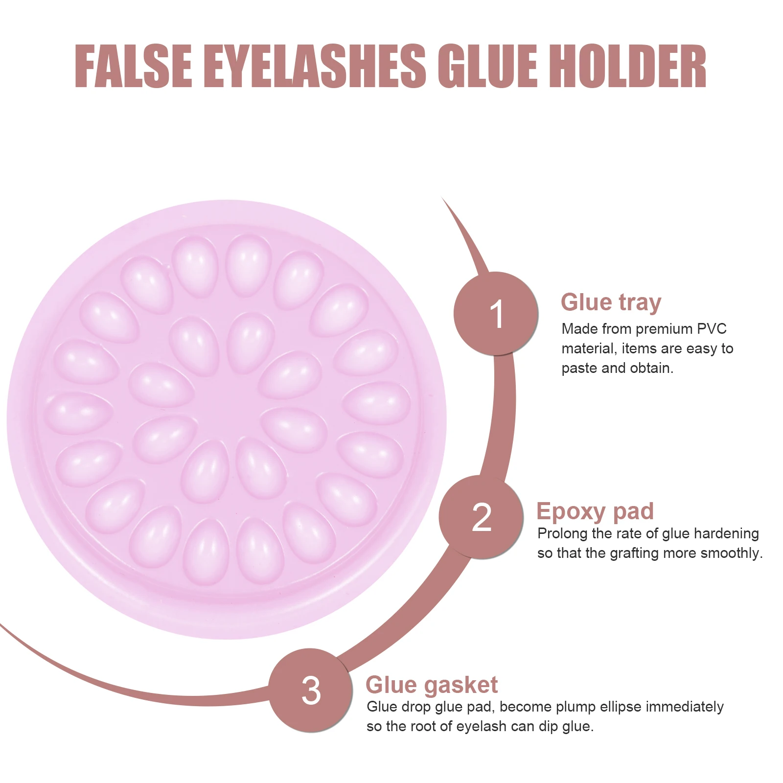 100Pcs Wimpern Kleber Platten PVC Pfropfen Halter Werkzeug für Wimpern Verlängerung Schnell Trocknend Salon Versorgung Kleber Verzögerung Platten