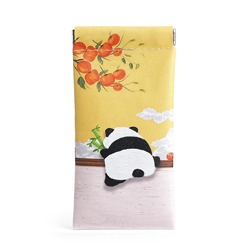 Panda Glasses Case Eyebag Art Trend Daily Sunglasses Pouch Male Female Eyewear Storage