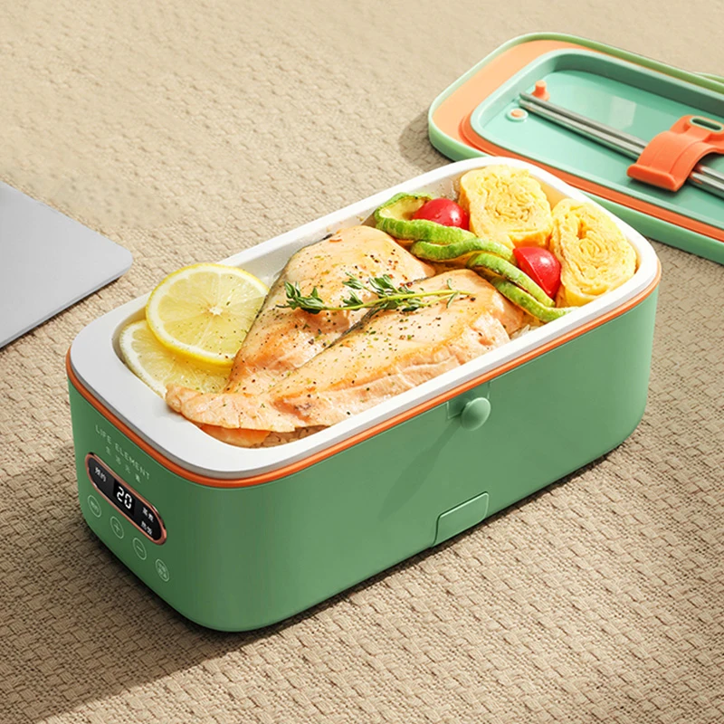 

1.0L Electric Lunch Box Smart Appointment Rice Cooker Water-free heated Container Ceramic liner Lunchbox With Digital Display