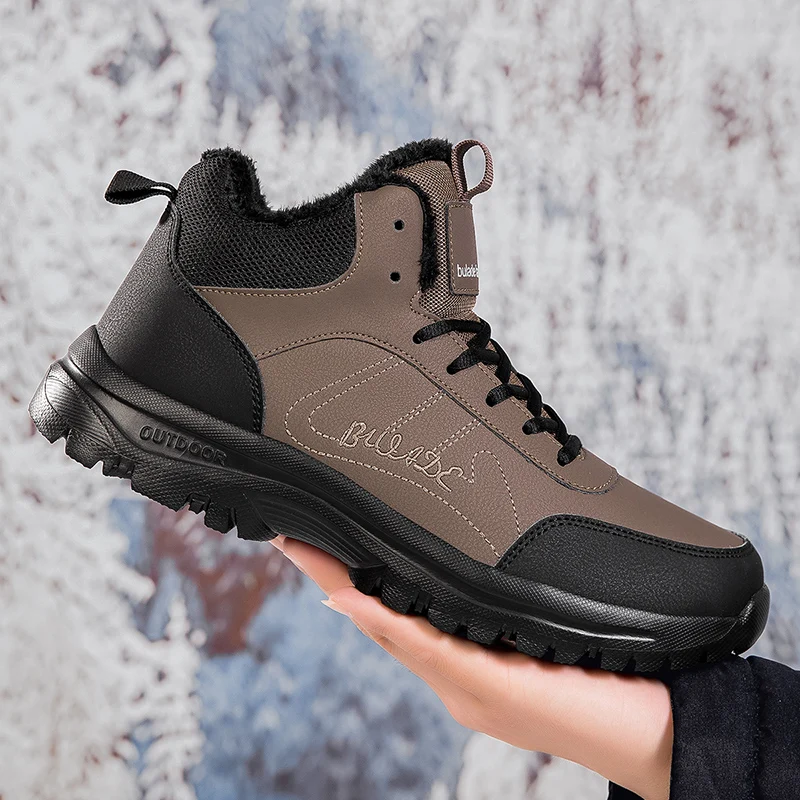

Anti-slip fleece men's hiking shoes, breathable outdoor splash-proof hiking shoes, men's sports shoes, and travel hiking shoes
