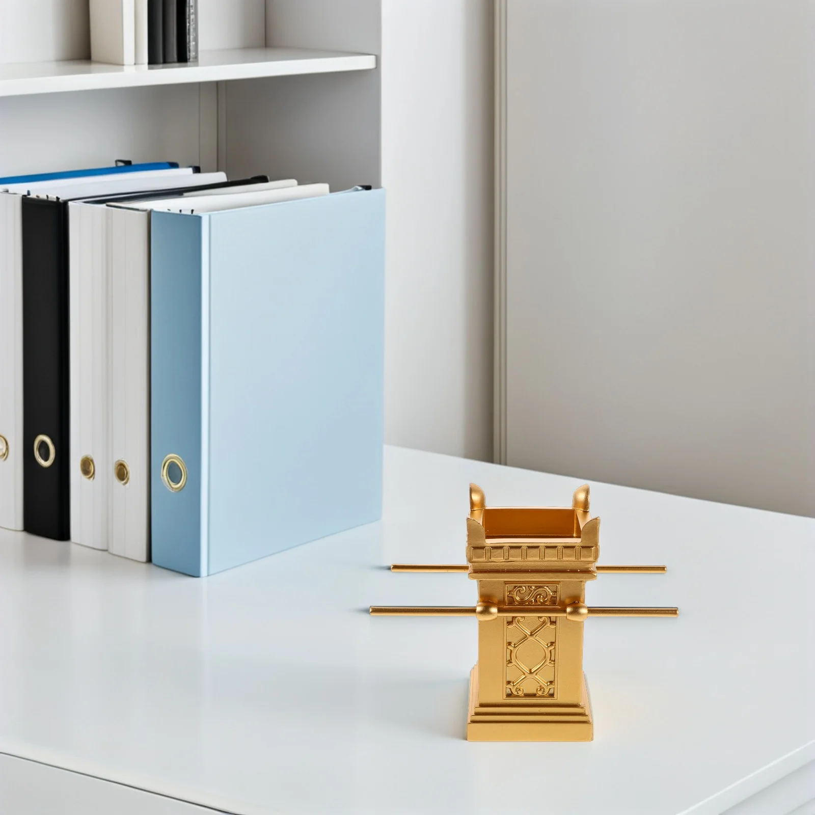 

Luxury Golden Altar Centerpiece: Religious Tabletop Decoration for Spiritual Celebrations - Prayer Festival Ornament and