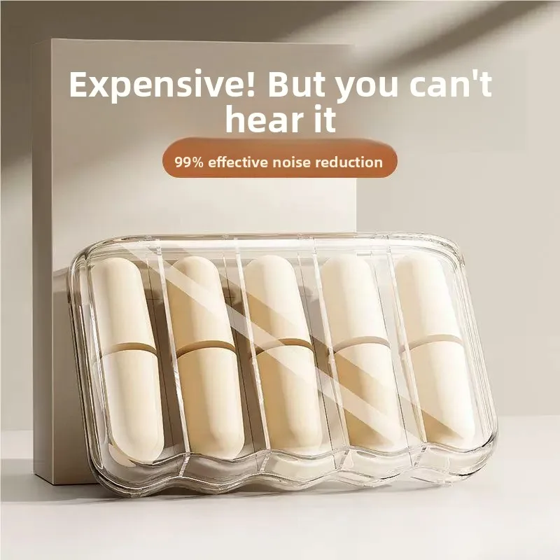 

Noise-Cancelling Sleeping Earplugs High School Students Silent Studying Tool Super Ear Protection Comfortable Foam Material