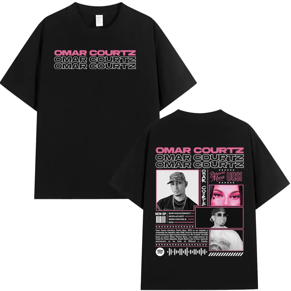 Rapper Omar Courtz Primera Musa Album Tour Merch T Shirt Men's Women Hip Hop Fashion T-shirt Casual Cotton Aesthetics T-shirts.