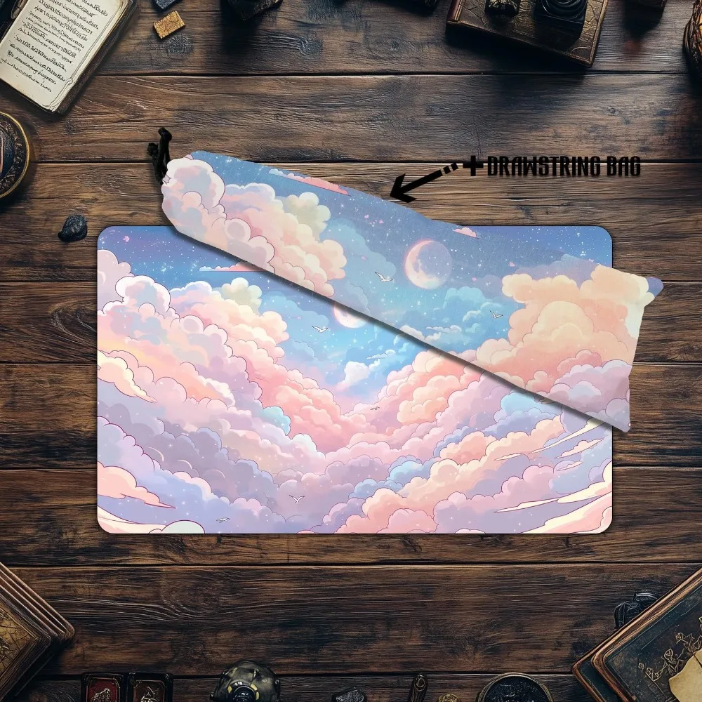 MTG Playmat, Colorful Clouds TCG Playmat,Trading Card Game Accessories,Table Top Gaming,PC Game Accessory alfombrillas gaming