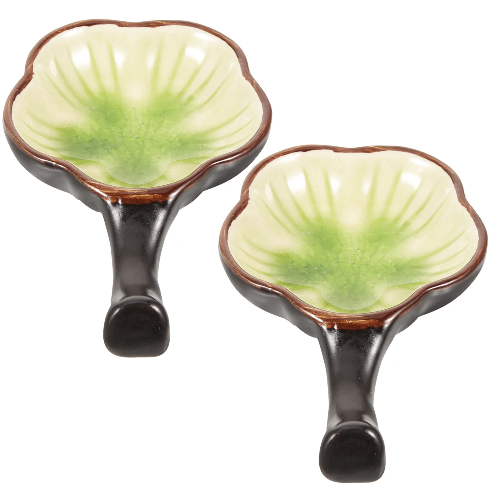 Piatto per inchiostro decorativo da 2 pezzi Piatto per inchiostro in ceramica portatile leggero Forniture per calligrafia multiuso per la pratica della pittura di scrittura