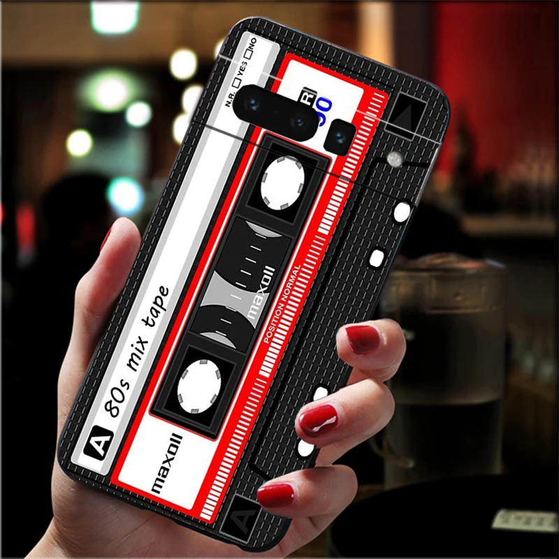 

Phone Case For Google Pixel 10 9 Pro XL 9A 8 7 6 Pro Pixel 8A 7A 6A Pixel 8 7 6 5 Camera Cassette Tape Battery Circuit