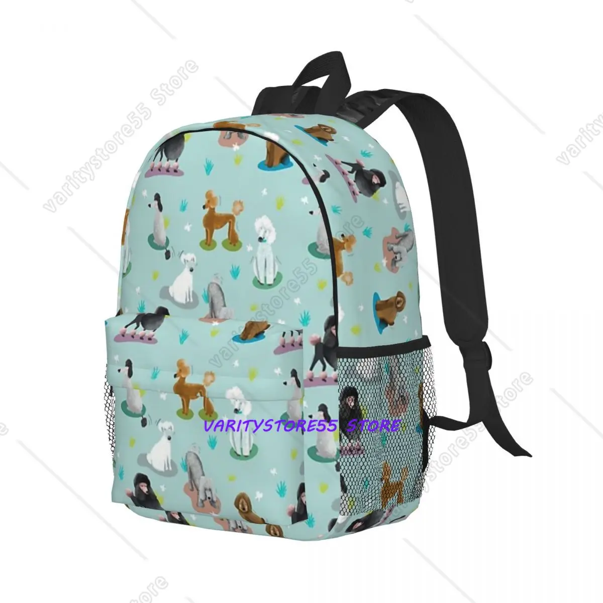Poodle Animal Dog Lover Backpack Student Boys Girls BookBag Children School Bag Computer Shoulder Bags for Men Women