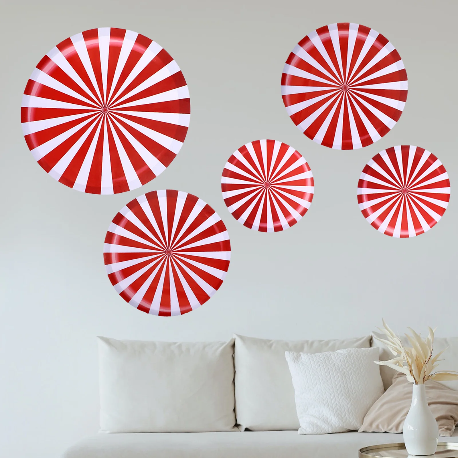 

12pcs Creative Candy Stickers Diy Removable Wall Decals Christmas Floor Decal Party Decor For Home Bedroom Window Glass
