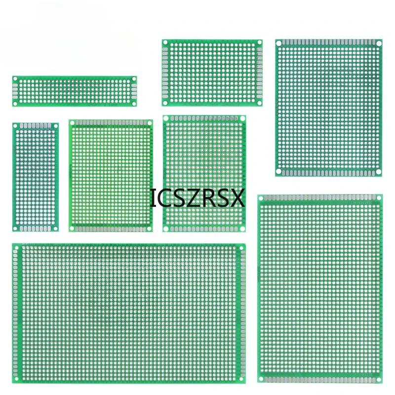 TZT 9x15 8x12 7x9 6x8 5x7 4x6 3x7 2x8 cm Double Side Prototype Diy Universal Printed Circuit PCB Board Protoboard For Arduino