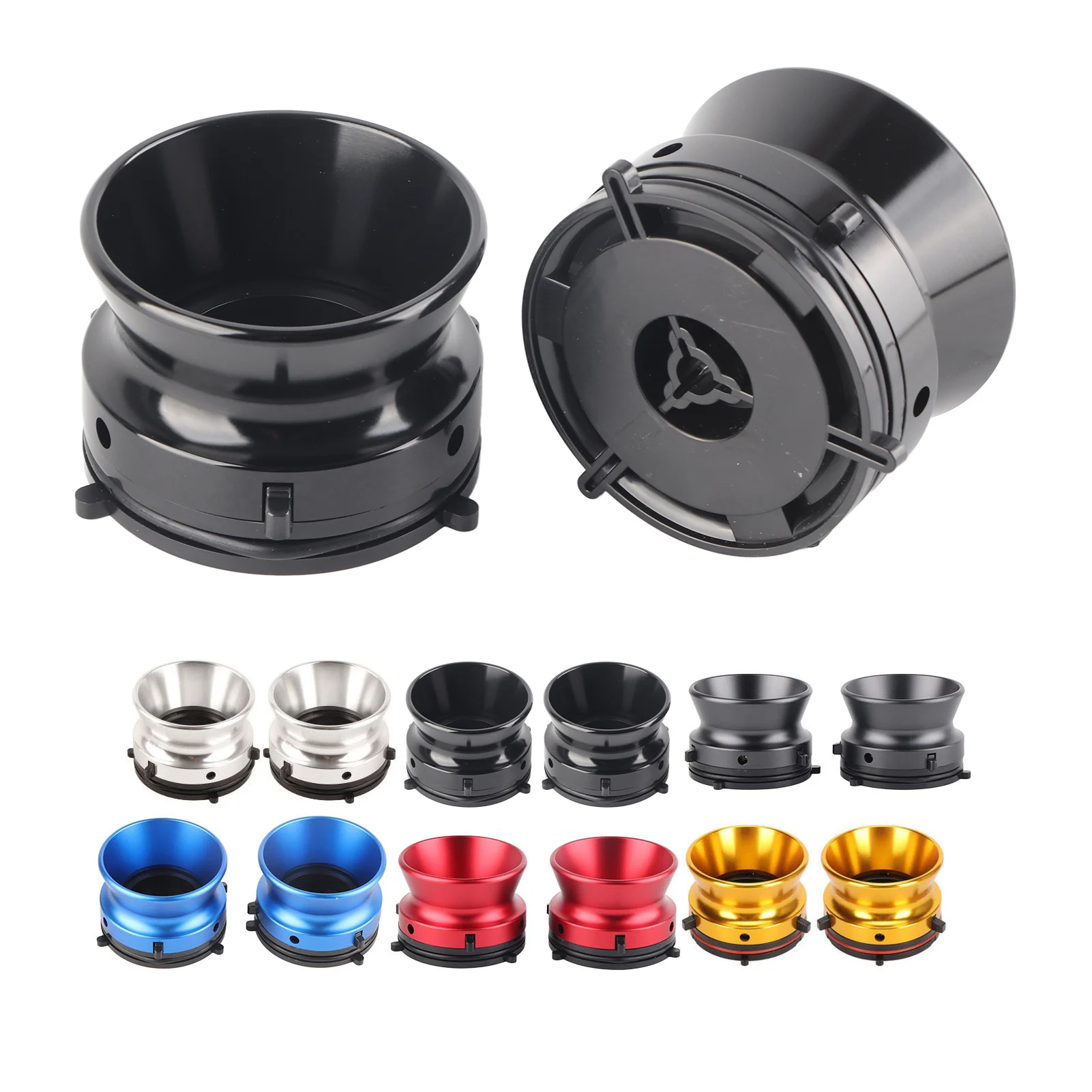 1 Pair NAB Hub Adapters Professional Polished Aluminum Alloy 10 Inch Opener for Studer ReVox for Akai for Teac