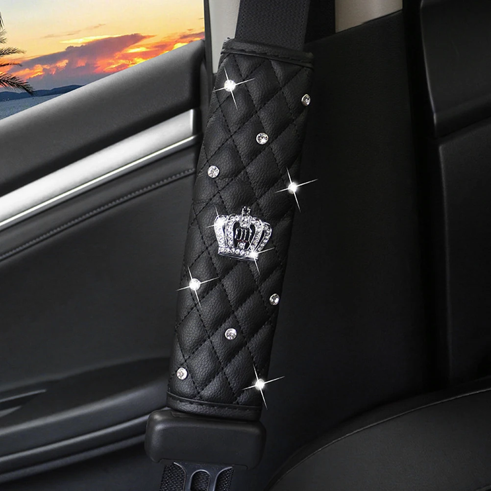 

2 Pcs Shoulder Pads Car Accessories for Women Cover Covers Adults Auto Strap