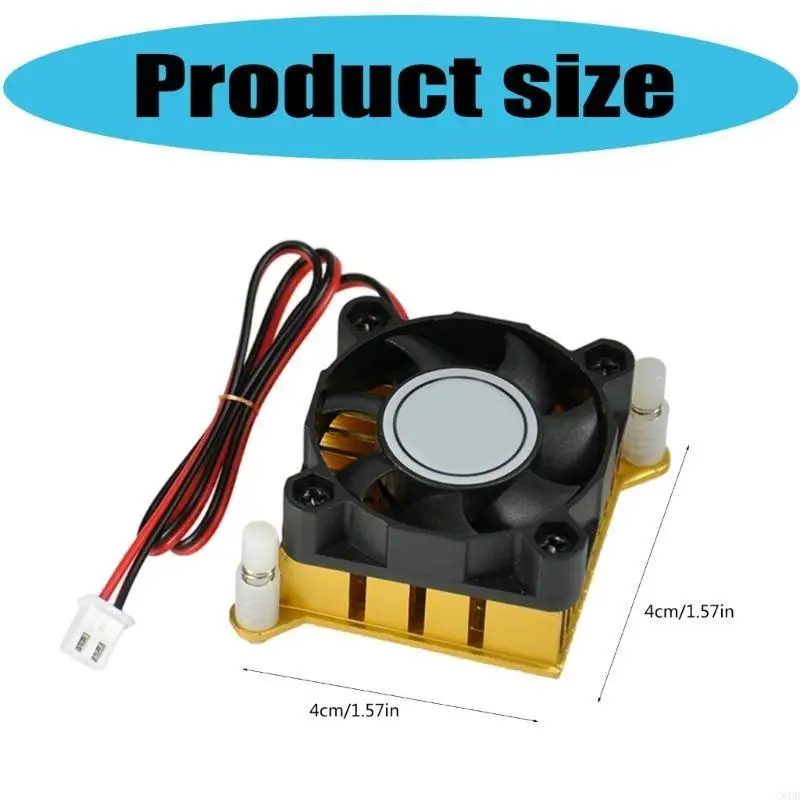 G6DD Gold Aluminium Rainkink DC5V 12V 40mm 40x40x10mm fan for activities northbridge phickes boad actices