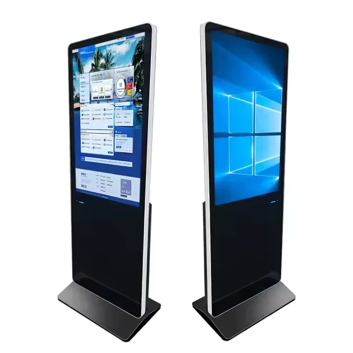 32-Inch Interactive Touch  Floor Standing Digital Signage Vertical LCD Display Screen For Advertising For Trade Shows