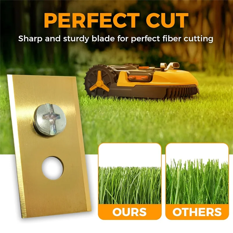 

TFTP-For Mammotion Luba& Yuka All Series Robotic Lawnmower Replacement Blades 18Pcs With Screws