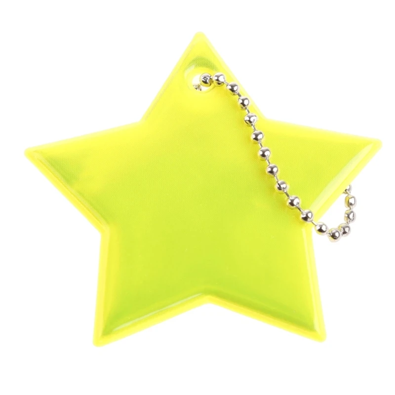 10x Safety Reflectors Keyring Reflective Safe Reflector Keychain for Child K3KF