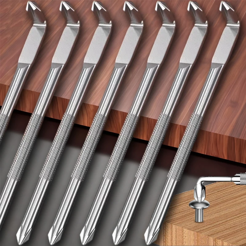 L-نوع الصلب مزدوجة نهاية مفك 90 درجة الزاوية اليمنى الكوع بيند فيليبس مشقوق مفك مغناطيسي بت أدوات يدوية #1