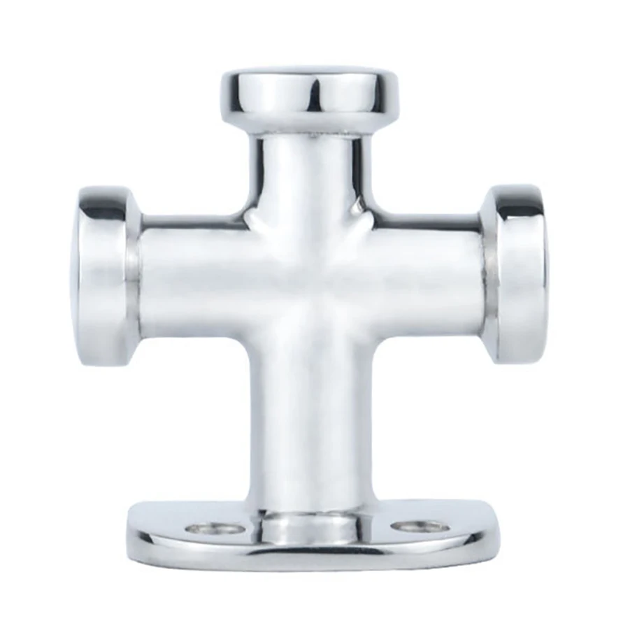 Boat Mooring Cleat Single Cross Bollard Bitt 316 Stainless Steel Deck Dock Tie‑Down Hardware for Yacht Ship Vessel