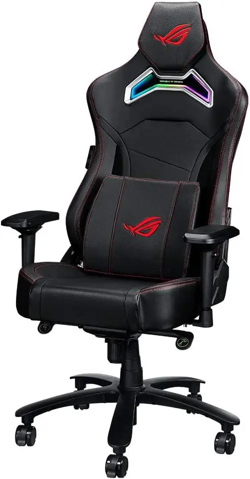 Fotel gamingowy ASUS ROG Chariot RGB (podparcie lędźwiowe z pianki memory, regulowany podłokietnik 4D, oparcie rozkładane, oddychające