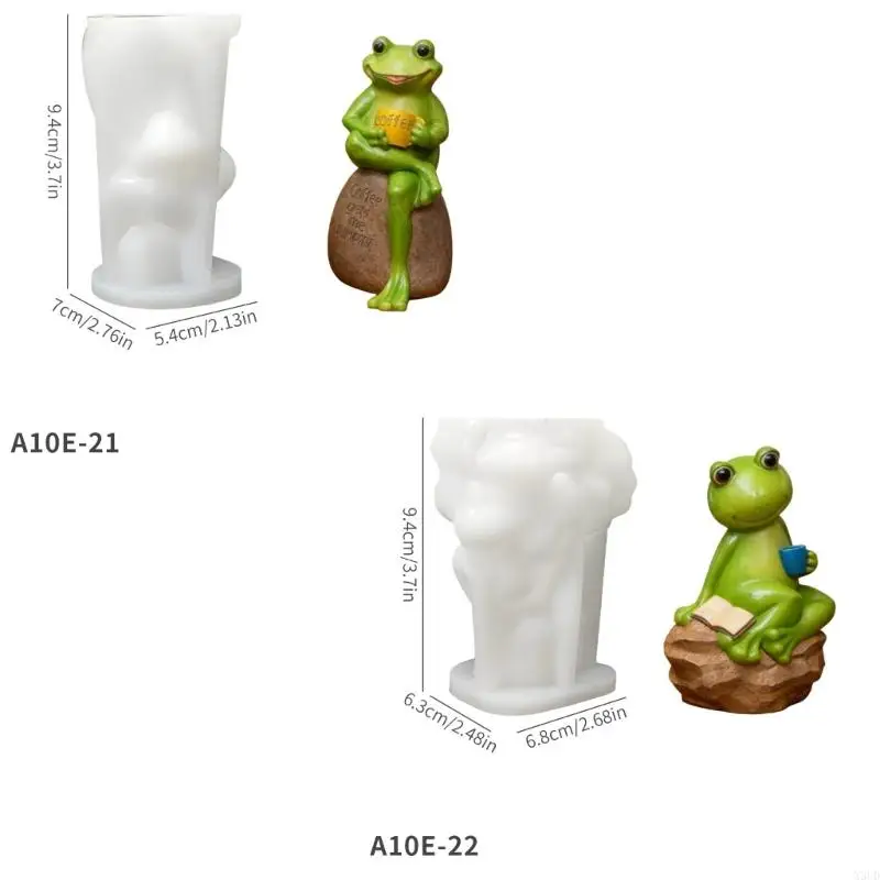 

Набор из 2 форм для ювелирных украшений в форме лягушек, декоративные формы для рукоделия, форма для орнамента ручной работы для