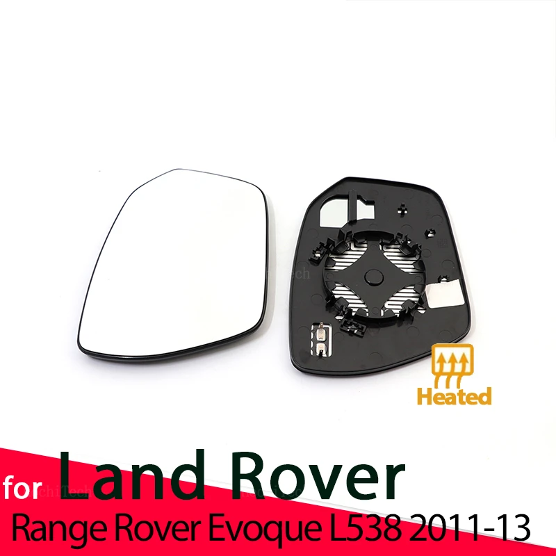 Placa retrovisora de cristal para espejo retrovisor calefactable lateral izquierdo y derecho para Land Rover Range Rover Evoque L538 2011-2013