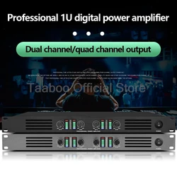 400/600/800W profesjonalny wzmacniacz dźwięku 2/4 kanałowy cyfrowy wzmacniacz Audio Subwoofer Hifi do występ na scenie kina domowego
