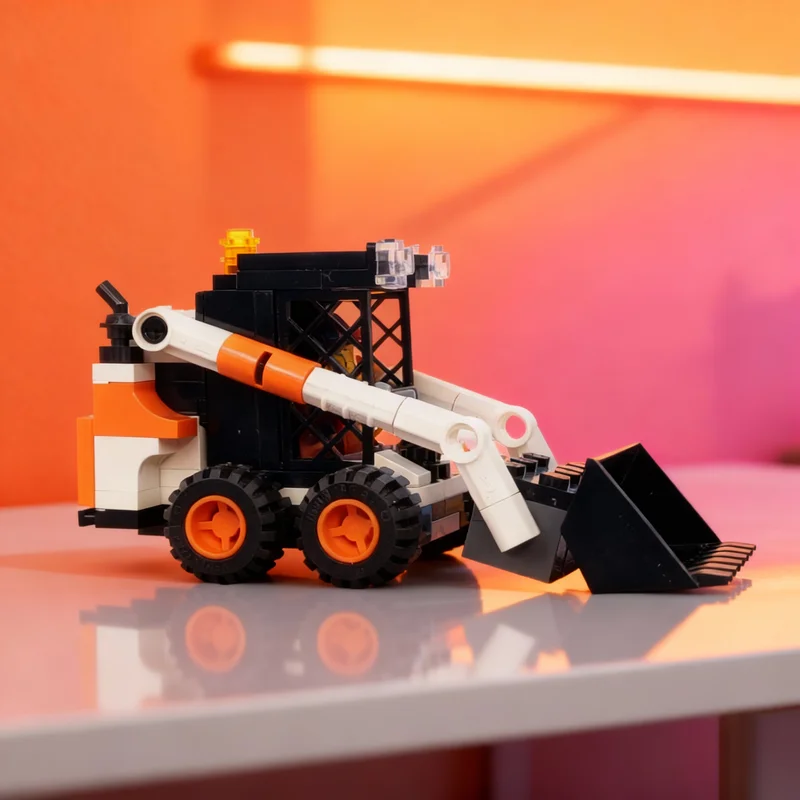 

110pcs MOC Bobcat 450 Skid Steer Mini City Construction Model Building Blocks Creative DIY Gift Display Decor Assemble Premium