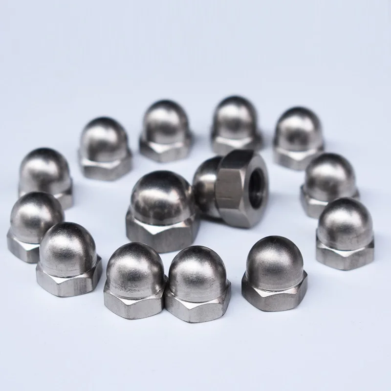 10pcs M3 M4 M5 M6 M8 M10 M12 M16 M20 TA2  titanium alloy cap acorn dome head hexagon nut/hex cap nut/decorative nut