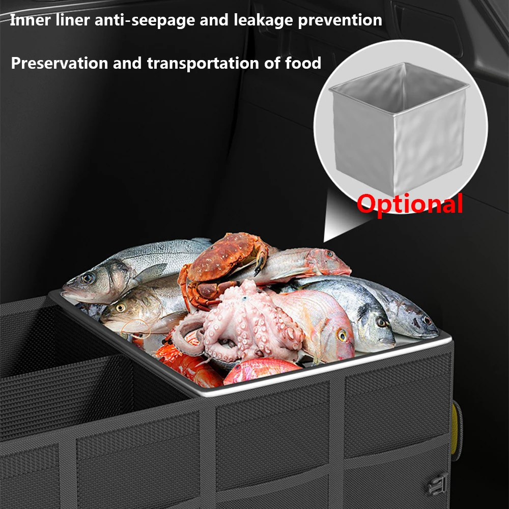 Car Trunk Storage Box Portable Multipurpose Folding Storage Box Outdoor Travel Storage Trunk Organizer for Truck SUV Trunk Box