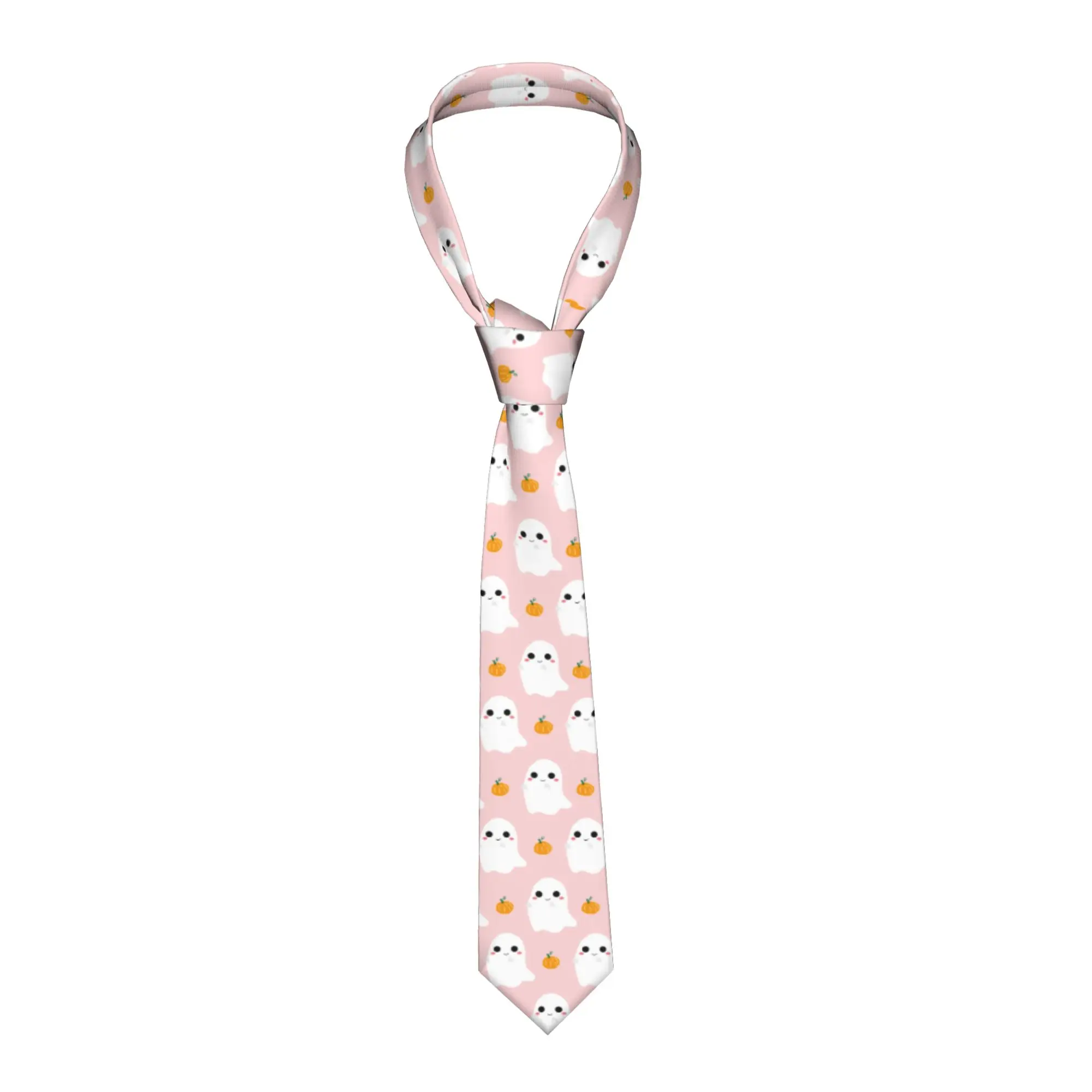 Halloween Pumpkins Neckties Men Women Silk Classic Cartoon Neck Tie for Mens Shirt Accessories Cravat