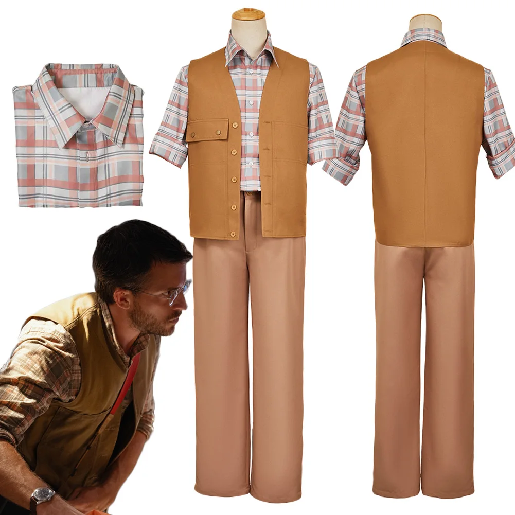 

World Rebirth Dr. Henry Loomis Cosplay Fantasy Clothing 2025 Movie Jurassic Costume Disguise Adult Men Fantasia Party Outfits