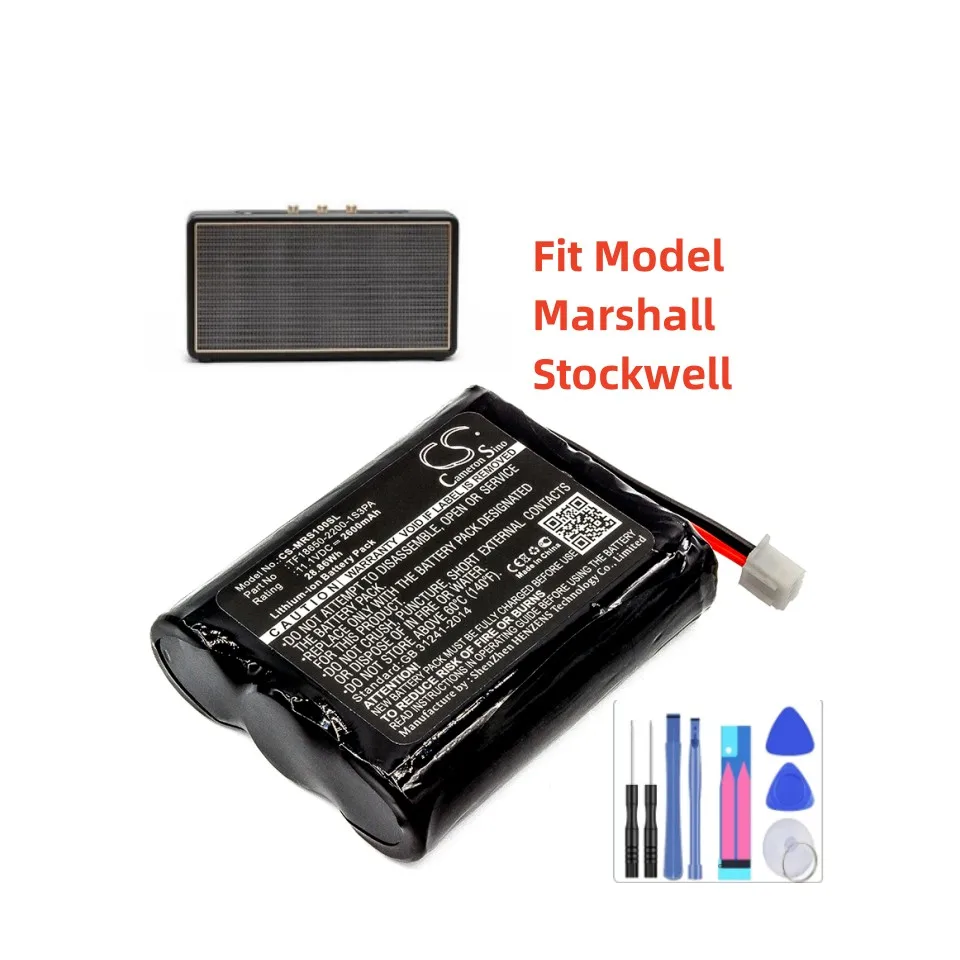 Speaker Battery For Marshall Stockwell TF18650-2200-1S3PA