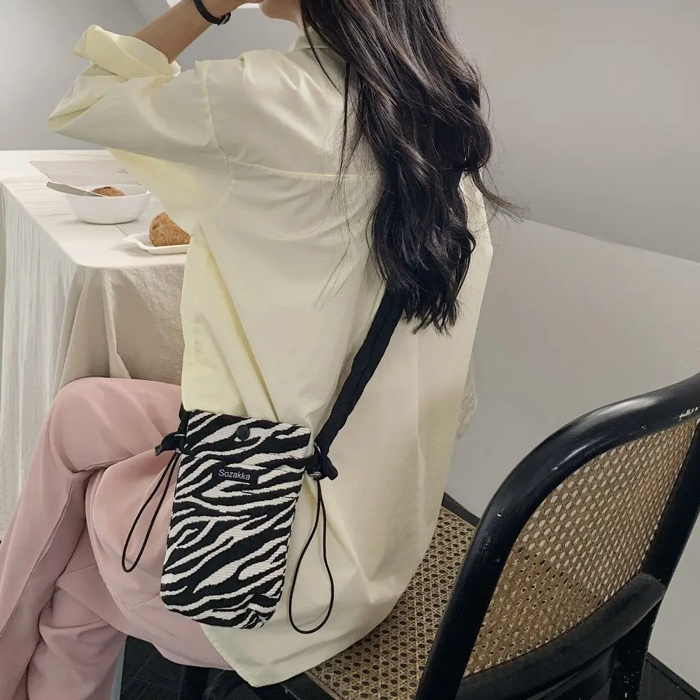 Girls Daily Houndstooth Lipstick Earphone Women Crossbody Bag Coins Bag Shoulder Messenger Cell Phone Bag