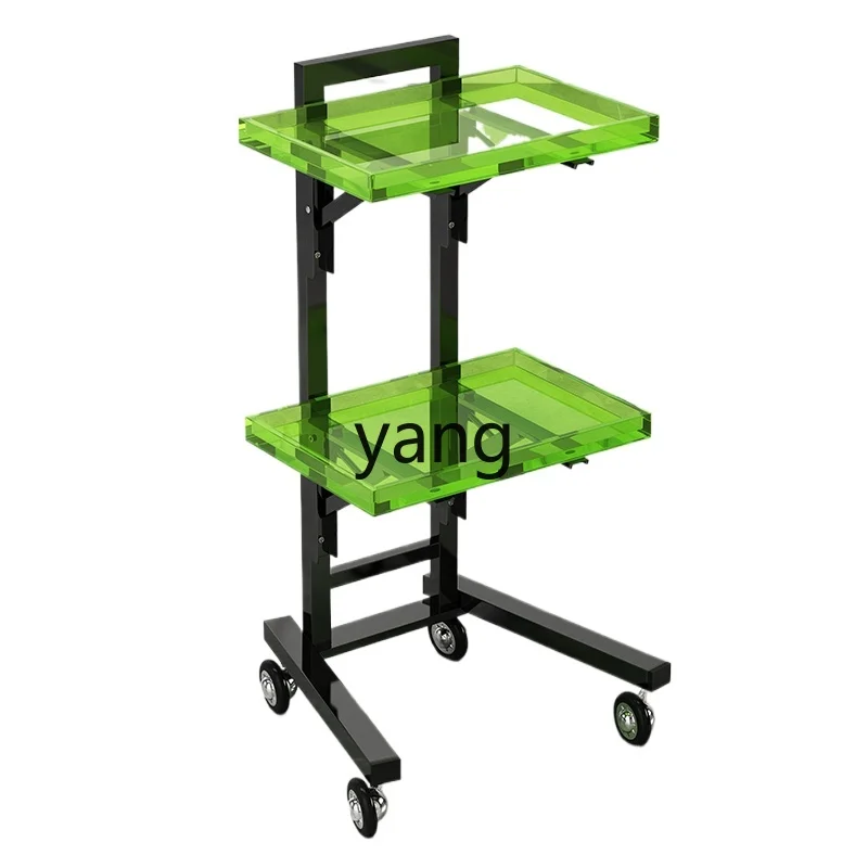 Lmm stainless steel beauty salon trolley hair salon folding special perm and dyeing cart