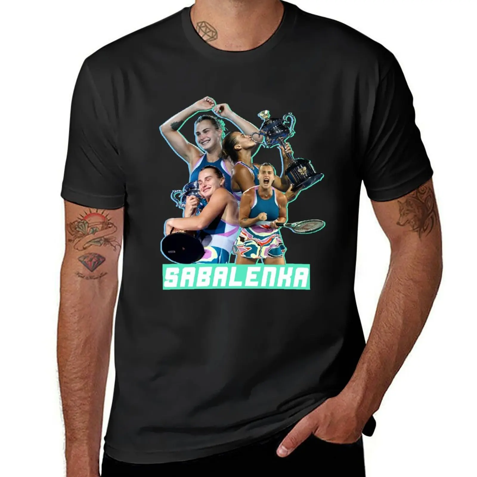 

Aryna Sabalenka Wins 2023 T-Shirt Short sleeve tee sublime mens graphic t-shirts big and tall