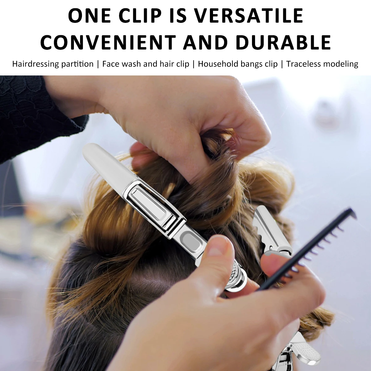 6pcs Alligator Hair Clips, Styling Tools