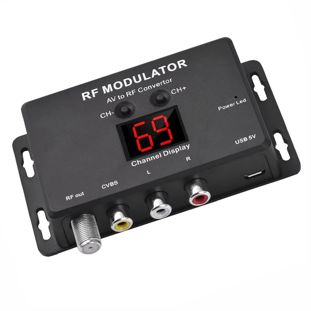 Modulatore Modulatore TV domestico Convertitore AV a RF Gamma di frequenza 471,25 MHz-885,25 MHz Modulatore UHF Configurazione flessibile