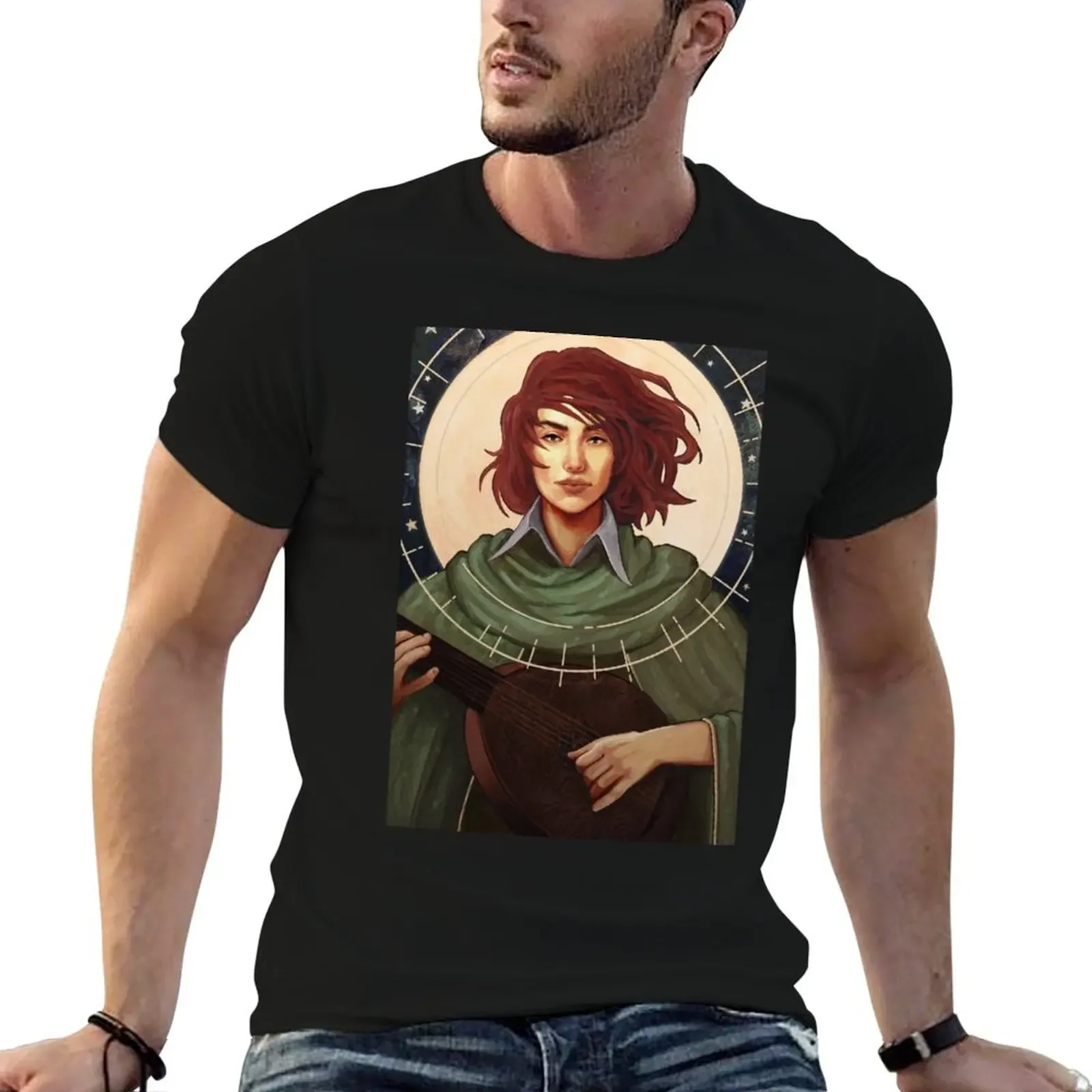 Kvothe the Bard, Crónica del Asesino de Reyes, Name of the Wind T-Shirt street wear customs mens t shirt graphic