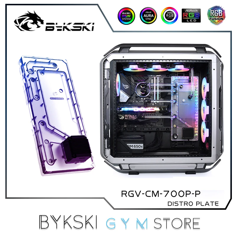 

Bykski MOD PC Water Cooling Kit For Cooler Master C700P Case,Distro Plate+Pump+Radiator+CPU GPU Block+Fitting RGV-CM-700P-P