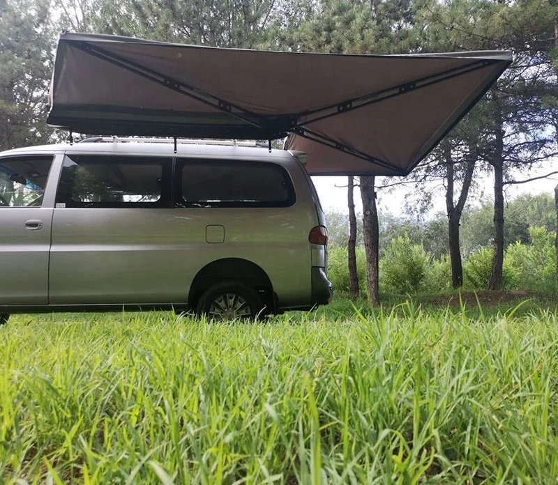 

Free Standing 270 Degree Vehicle Awning Tent Legless Car Side Waterproof Awning Camping 4wd Foxwing Rear Roof Car Awning 270