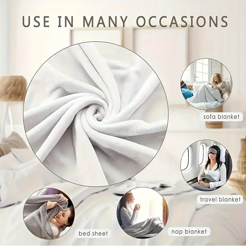 1pc Bohemian style composite functional blanket, suitable for multiple scenarios as a sofa blanket in the living room