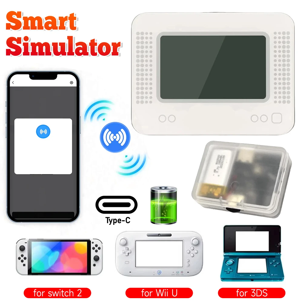 For Allmiibo Chargeable Intelligent Simulator Emulator Universal Writer Support for NS/IIU/3DS/Wiiu for AMIIBO Data Writing 5
