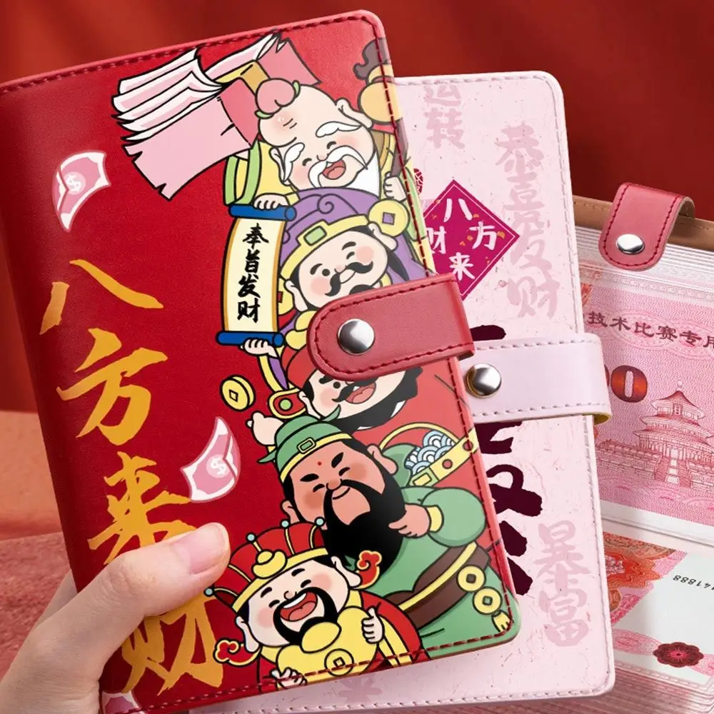 Get Rich Overnight 100 Envelopes Money Saving Challeng PU Large Capacity Mini Binder Savings Challenge Waterproof Reusable