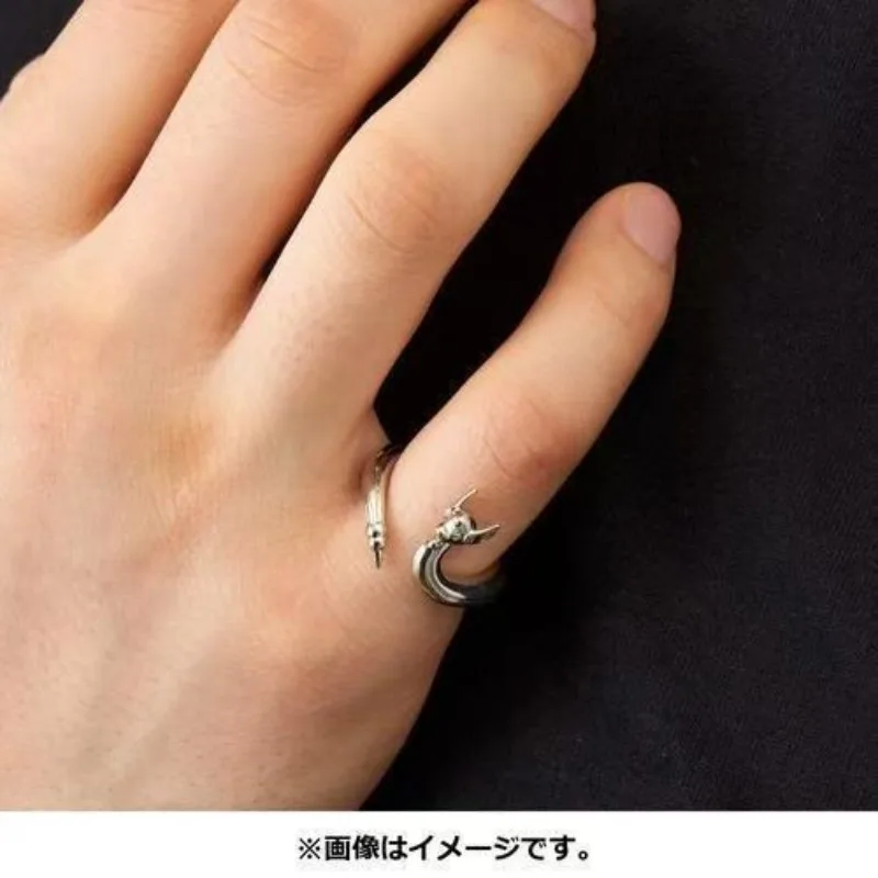 2026New Pokemon Dratini Gengar Derivative Peripheral Anime Ring 2D Cartoon Fashion Cosplay Accessories Birthday Gift for Couples