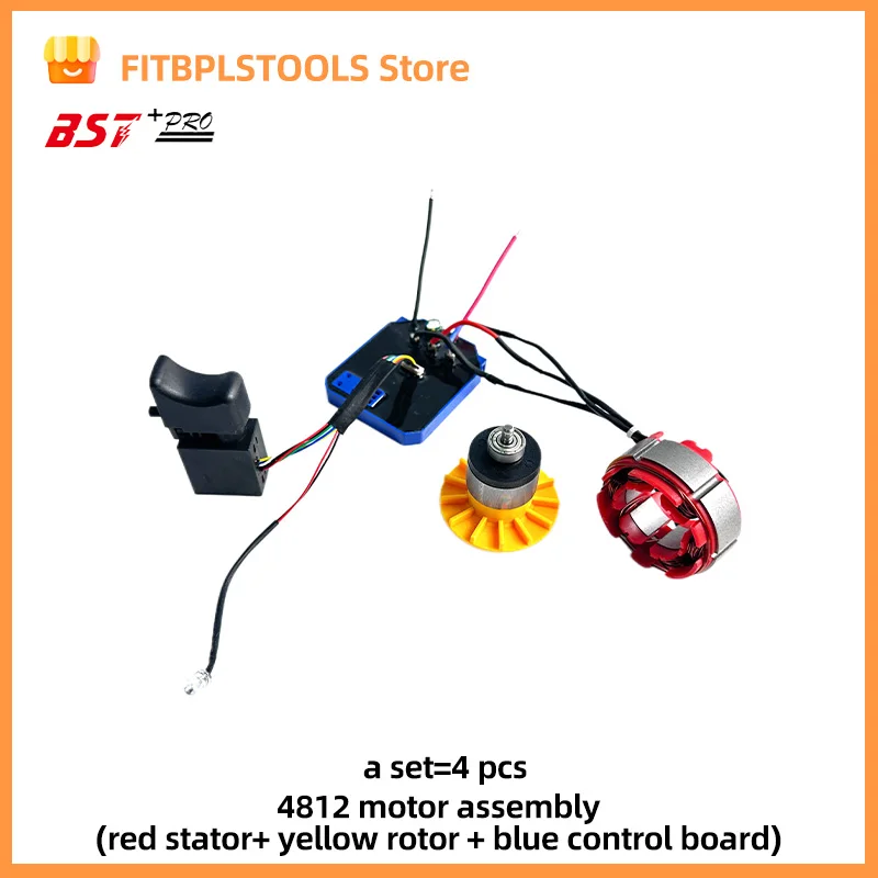 4812 brushless motor control board switch accessories Suitable For brushless impact electric wrench Sensorless Assembly Accs