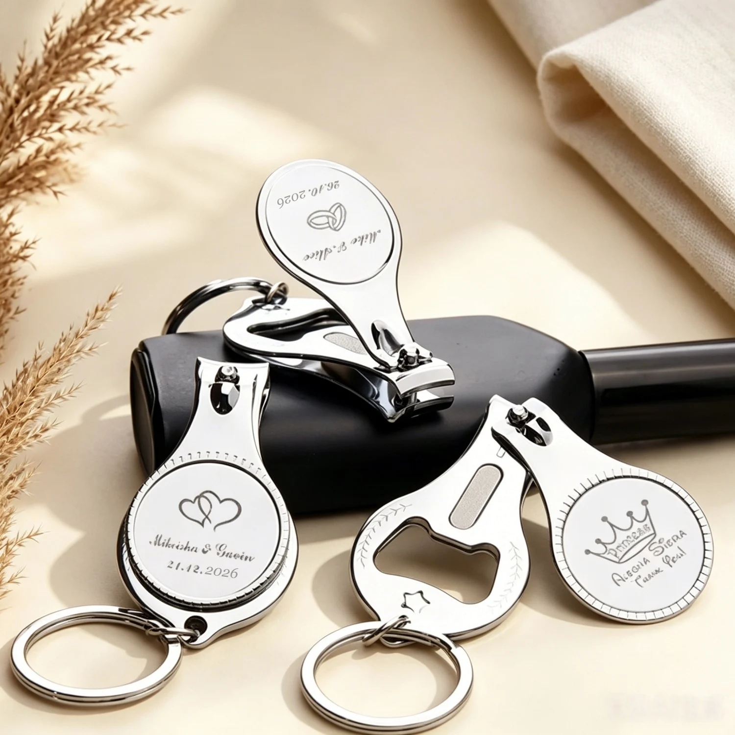 Personal isierte Bier öffner und Nagel knipser, Custom Geschenk, Hochzeit, Geburtstag, Taufe, Erstkommunion, Jahrestag, Feier – Detail 8