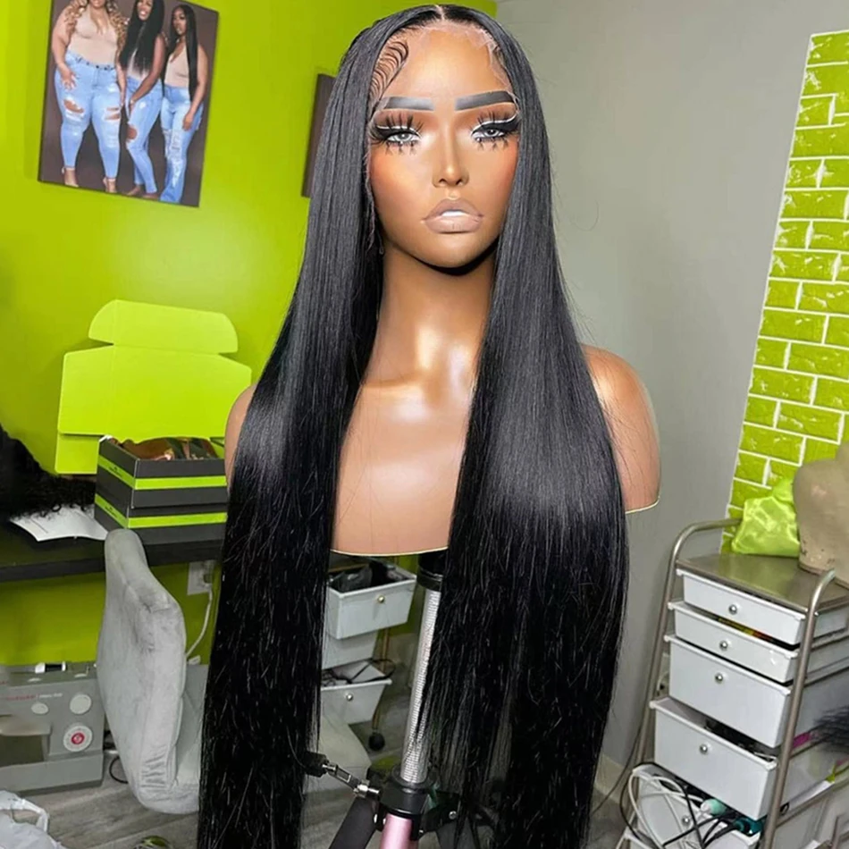 13x6 Straight Lace Front Wig Pre Plucked  Lace Wigs for Women 13x4 HD Lace Frontal Wig Human Hair Brazilian Hair