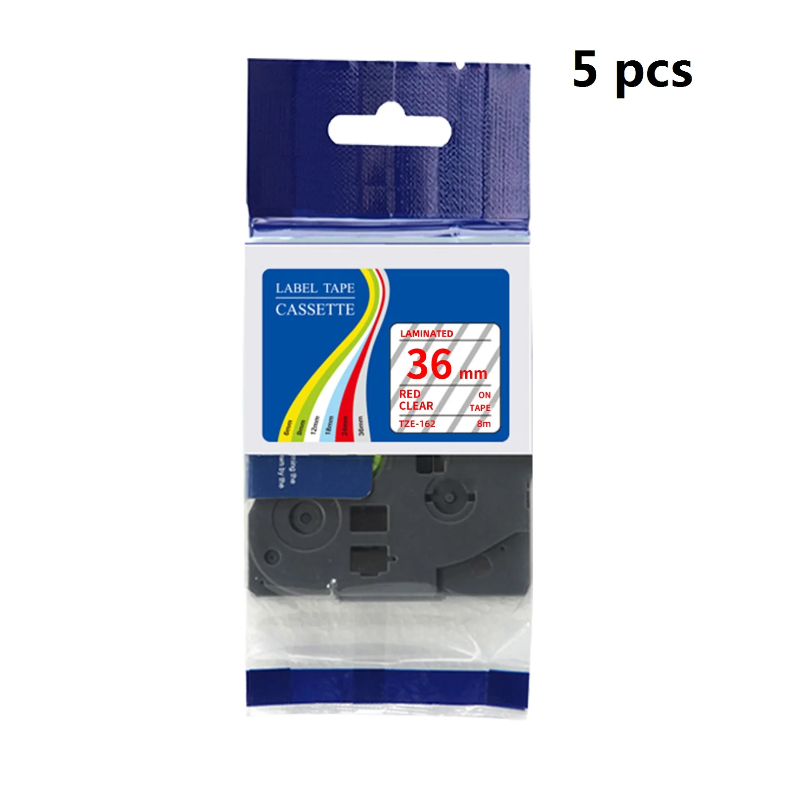 5 pcs Compatible Brother TZe Lamilated Label Tape 36mm wide for Brother P Touch Printers